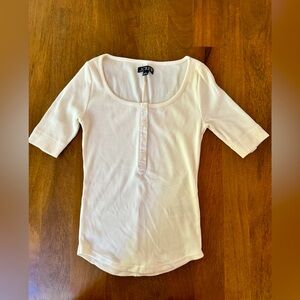 J.Crew Henley top, body fitting XS nwot